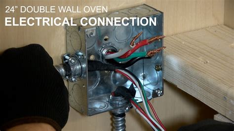 electrical box for residential oven amps|double wall oven wire size.